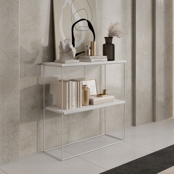 Konzolový stolík TONI biela, šírka 80 cm 1