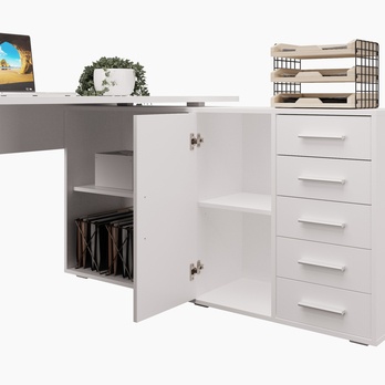 Písací stôl TOP biela 3