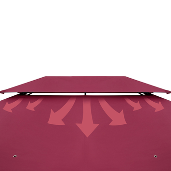 Záhradný altán TOPAS červená 6