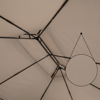 Záhradný altán TOPAS sivá 2