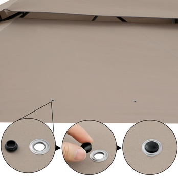 Záhradný altán TOPAS sivá 5