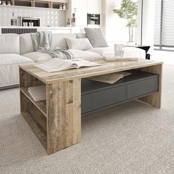 Konferenčný stolík TOREY old style svetlá/matera 1