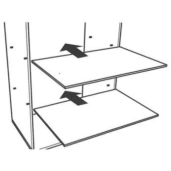 2 vkladacie police TORI biela 1
