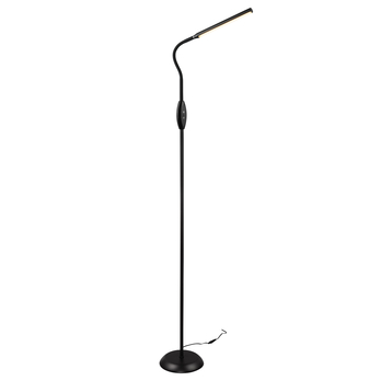 Stojacia LED lampa TORO čierna 1