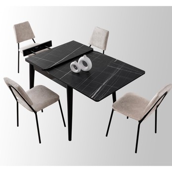 Jedálenský stôl TOTEM čierna 12