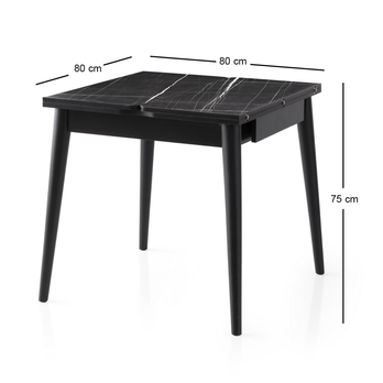 Jedálenský stôl TOTEM čierna 14