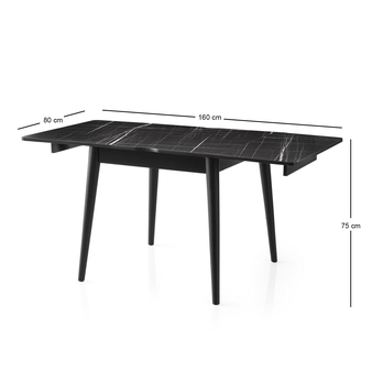 Jedálenský stôl TOTEM čierna 15