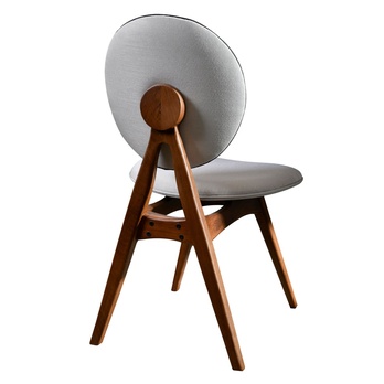 Jedálenská stolička TOUCH krémová/orech, sada 2 ks 2