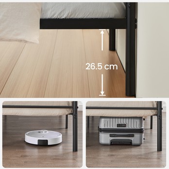 Posteľ s roštom TOX čierna, 90x190 cm 2