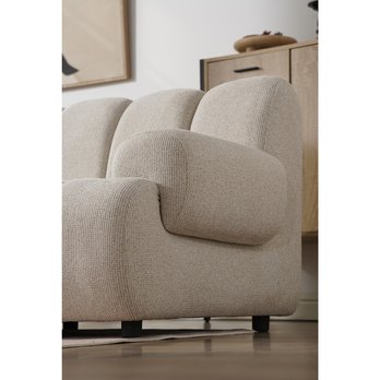 Pohovka s taburetom TOZO MODUL 1 ľavá, béžová 4