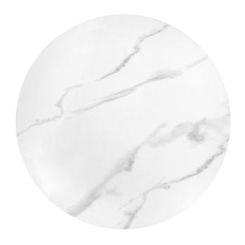 Prístavný stolík TRABICO biely mramor/zlatá 1