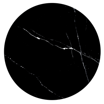 Prístavný stolík TRABICO čierny mramor/zlatá 1