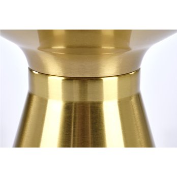 Prístavný stolík TRABICO čierny mramor/zlatá 3