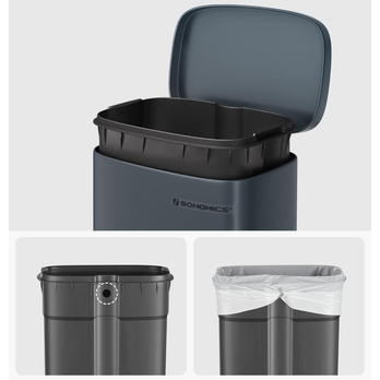 Odpadkový kôš TRASH sivá, 30 l 3