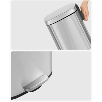 Odpadkový kôš TRASH nehrdzavejúca oceľ, 30 l 4