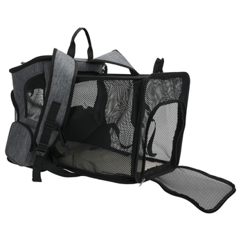 Batoh na zvieratá TRAVEL sivá 1