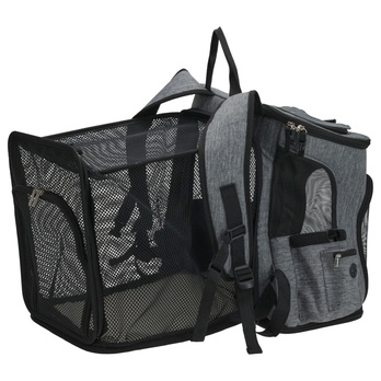 Batoh na zvieratá TRAVEL sivá 3