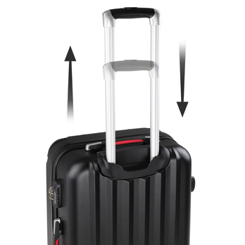 Cestovný kufor TRAVEL čierna, objem 90 l 1