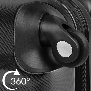 Cestovný kufor TRAVEL čierna, objem 90 l 5