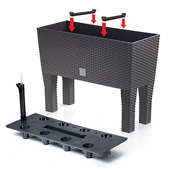 Kvetináč TRELL 4 antracitová 2