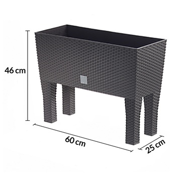 Kvetináč TRELL 4 antracitová 5