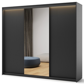 Šatní skříň TREND 2 čierna 4