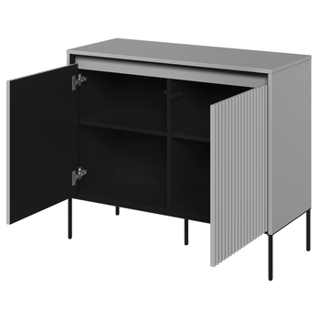 Komoda TREND TR-02 sivá/čierna 2