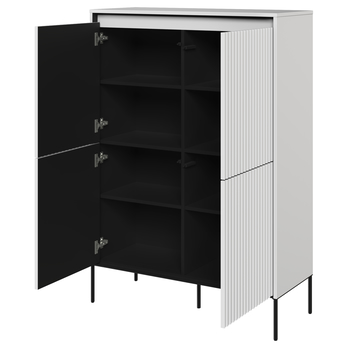 Komoda TREND TR-03 biela/čierna 2