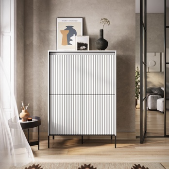 Komoda TREND TR-03 biela/čierna 1
