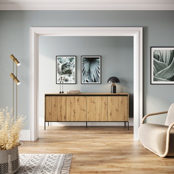 Komoda TREND TR-04 dub artisan/čierna 1