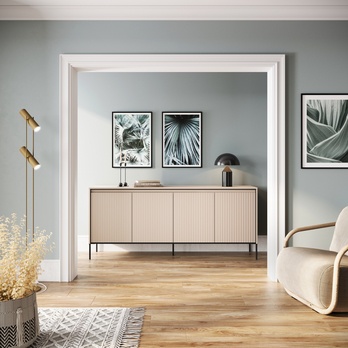 Komoda TREND TR-04 béžová/čierna 3