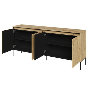 Komoda TREND TR-04 dub artisan/čierna 2