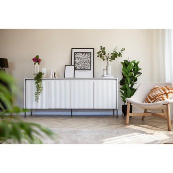 Komoda TREND TR-04 biela/čierna 1