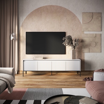 TV komoda TREND TR-05 biela/čierna 1