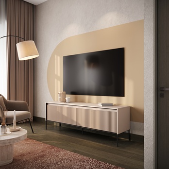 TV komoda TREND TR-05 béžová/čierna 3