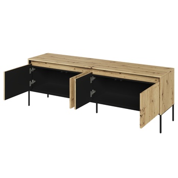 TV komoda TREND TR-05 dub artisan/čierna 2