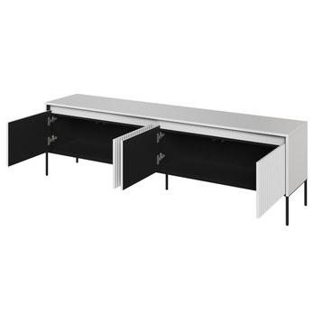 TV komoda TREND TR-06 biela/čierna 1