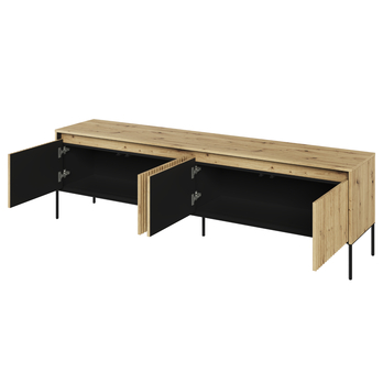 TV komoda TREND TR-06 dub artisan/čierna 1