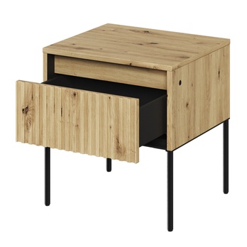 Nočný stolík TREND TR-10 dub artisan/čierna 1