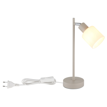 Stolná lampa TRENT piesková/biela 3