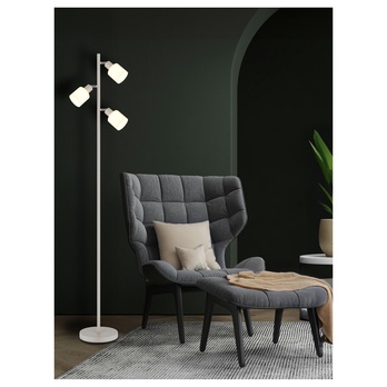 Stojacia lampa TRENT piesková/biela 1