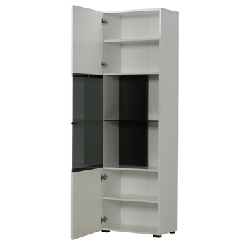 Vitrína TRENTINO I biela/biela vysoký lesk 2