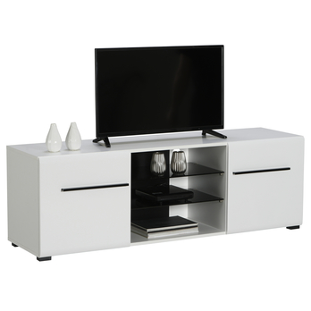 TV komoda TRENTINO biela/biela vysoký lesk 2
