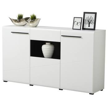 Komoda TRENTINO biela/biela vysoký lesk 4