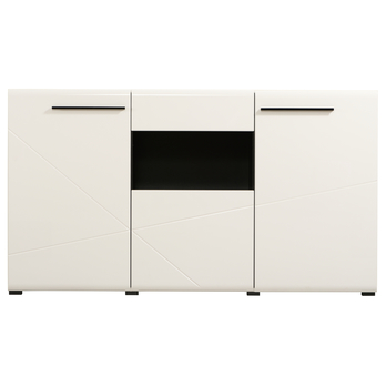 Komoda TRENTINO biela/biela vysoký lesk 5