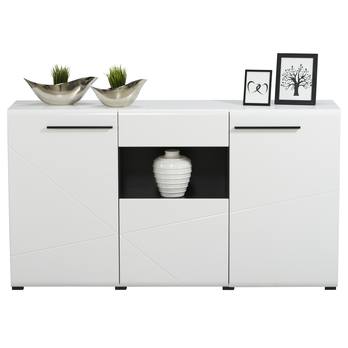 Komoda TRENTINO biela/biela vysoký lesk 6