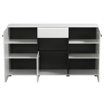 Komoda TRENTINO biela/biela vysoký lesk 8