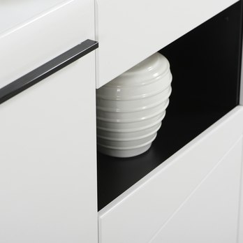 Komoda TRENTINO biela/biela vysoký lesk 9