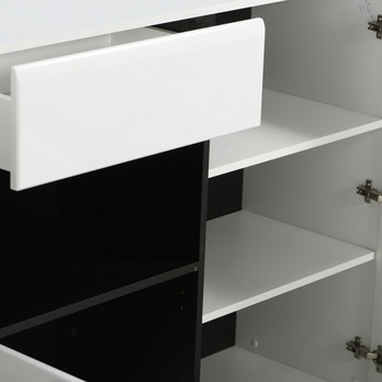 Komoda TRENTINO biela/biela vysoký lesk 10