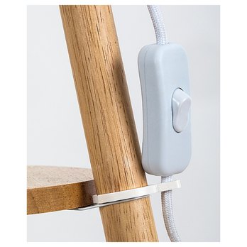 Stojacia lampa TREVIA dub/béžová 6